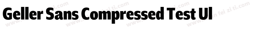 Geller Sans Compressed Test Ultra字体转换